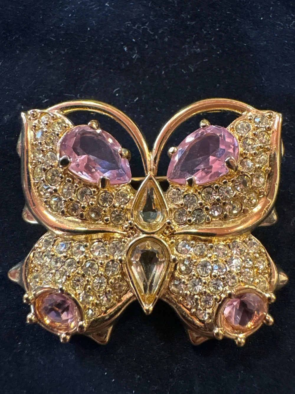SIGNED SWAROVSKI BUTTERFLY PIN /BROOCH RETIRED RARE